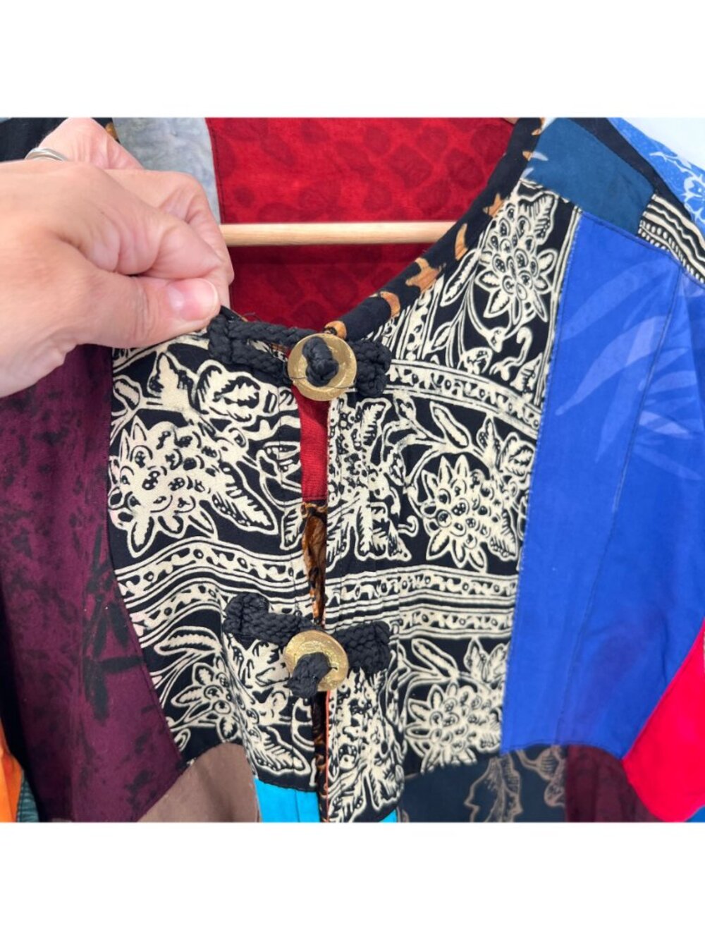 Reversible Patchwork Boho Boxy Jacket - Picture 5 of 5